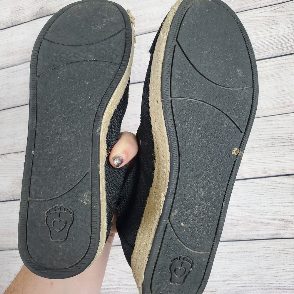 Bobs from skechers espadrille shoes black, 7.5 - Picture 4 of 6